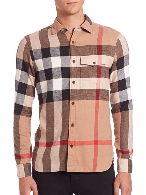 burberry lace shirt mens|burberry check shirt men.